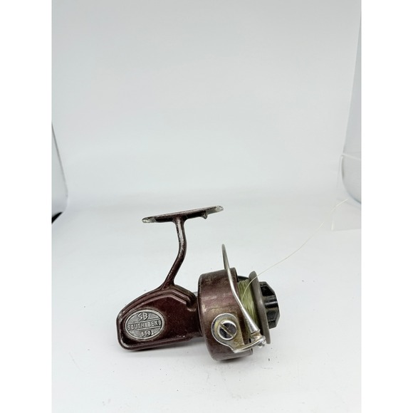 Vintage South Bend 850 Red Fishing Spinning Reel - Picture 1 of 8